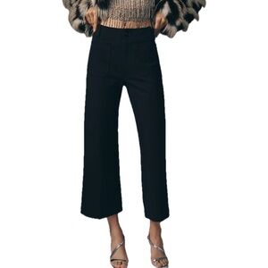 The Colette Ponte Crop Wide-Leg Pants by Maeve
